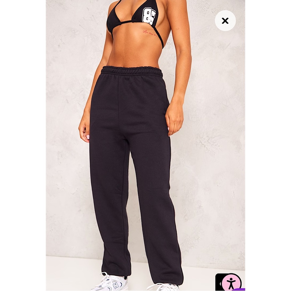 Black Sweat Cuffed Joggers